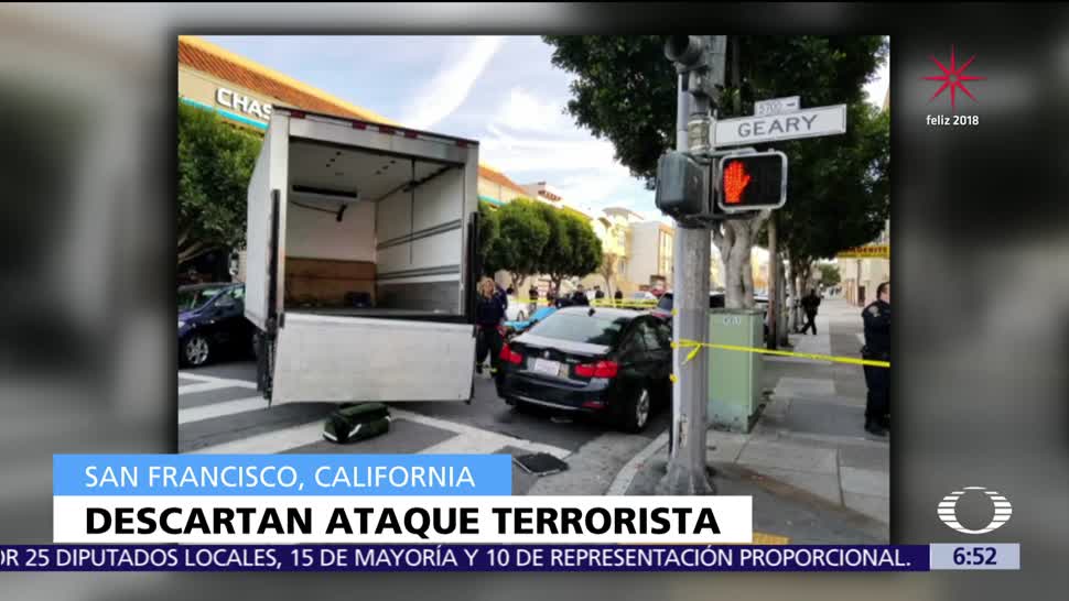 Descartan terrorismo en atropellamiento de San Francisco