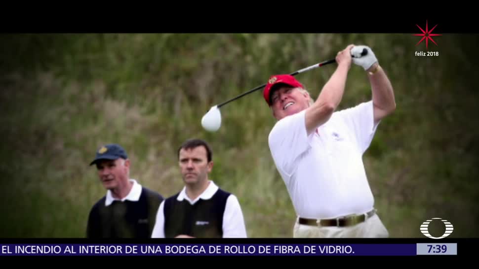 Donald Trump pasa 91 días en el campo de golf