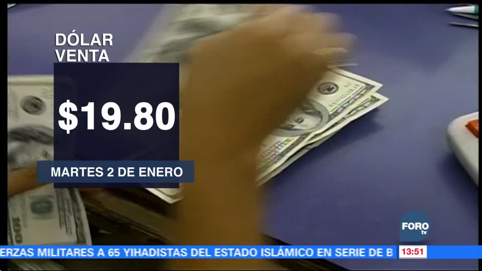 Bancos venden el dólar en 19.80 pesos