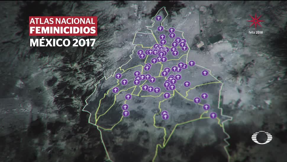 Mapa de feminicidios en la Ciudad de México