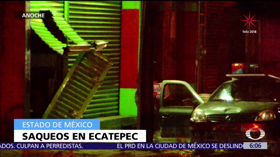 Se registran varios saqueos en Ecatepec