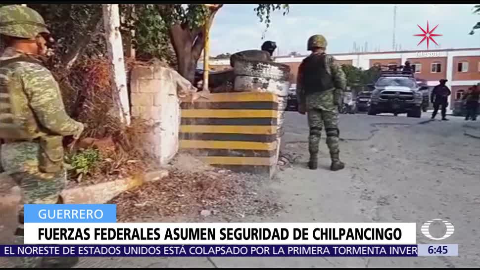 Fuerzas federales tomaron control de la seguridad en Chilpancingo