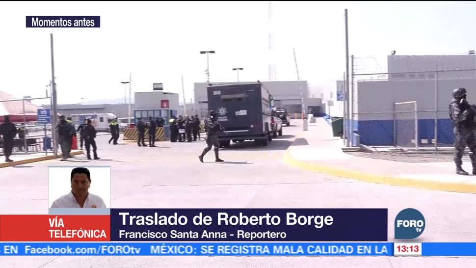 Roberto Borge es trasladado al penal de Michapa, en Morelos