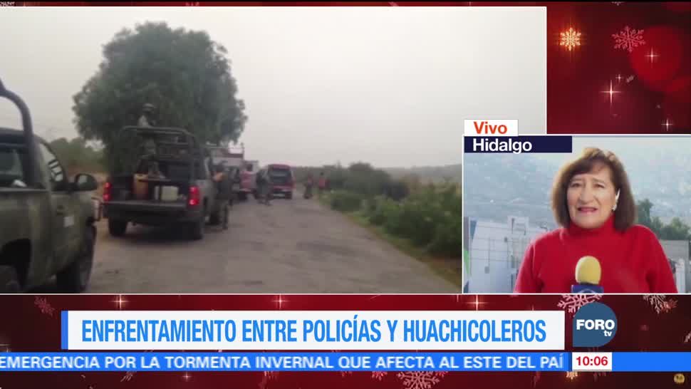 Enfrentamiento entre policías y huachicoleros en Hidalgo