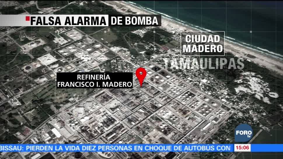 Falsa alarma en refinería en Ciudad Madero, Tamaulipas