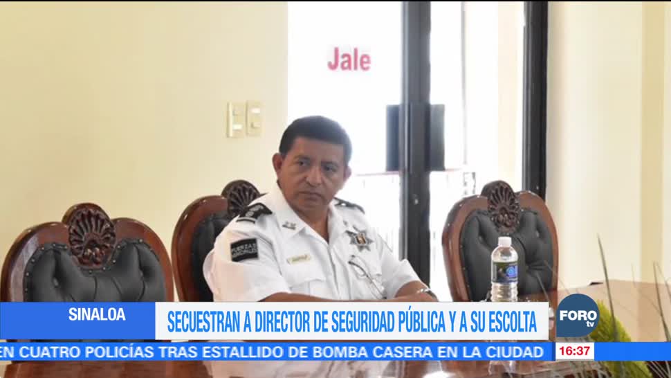 Secuestran al director de la Policía municipal en Sinaloa