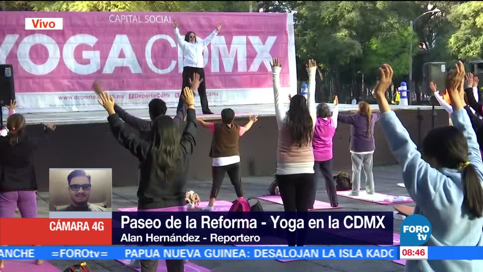 Capitalinos aprovechan paseo dominical en Reforma
