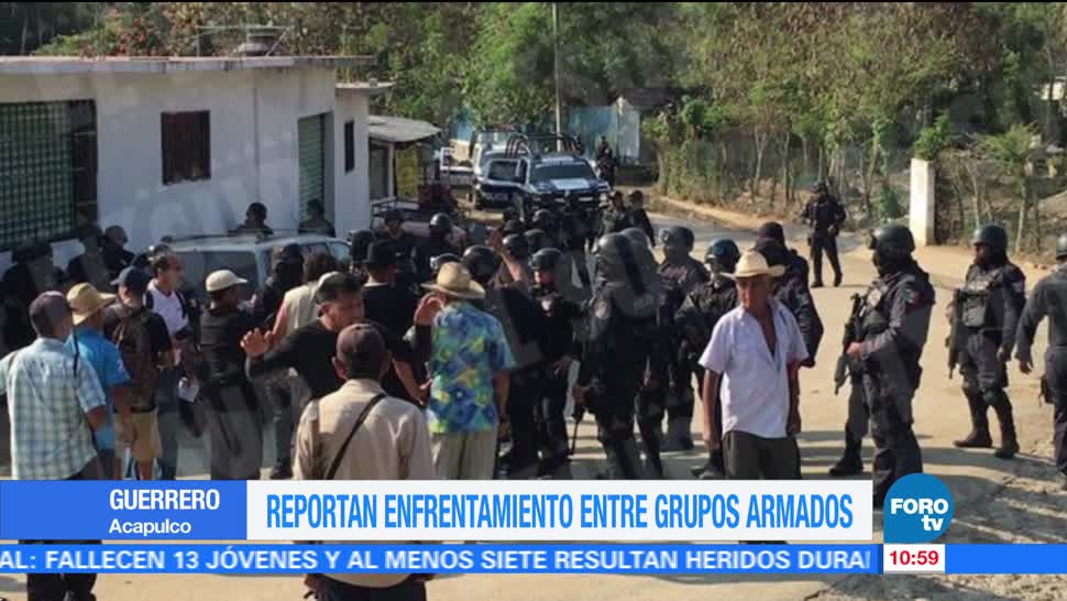 Reportan enfrentamiento entre grupos armados en Guerrero