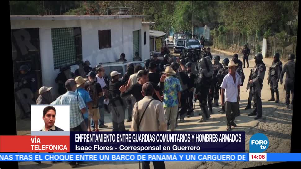Enfrentamiento entre guardias comunitarios y hombres armados en Guerrero