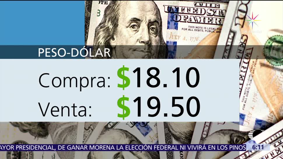 Se vende el dólar estadounidense en 19.50 pesos