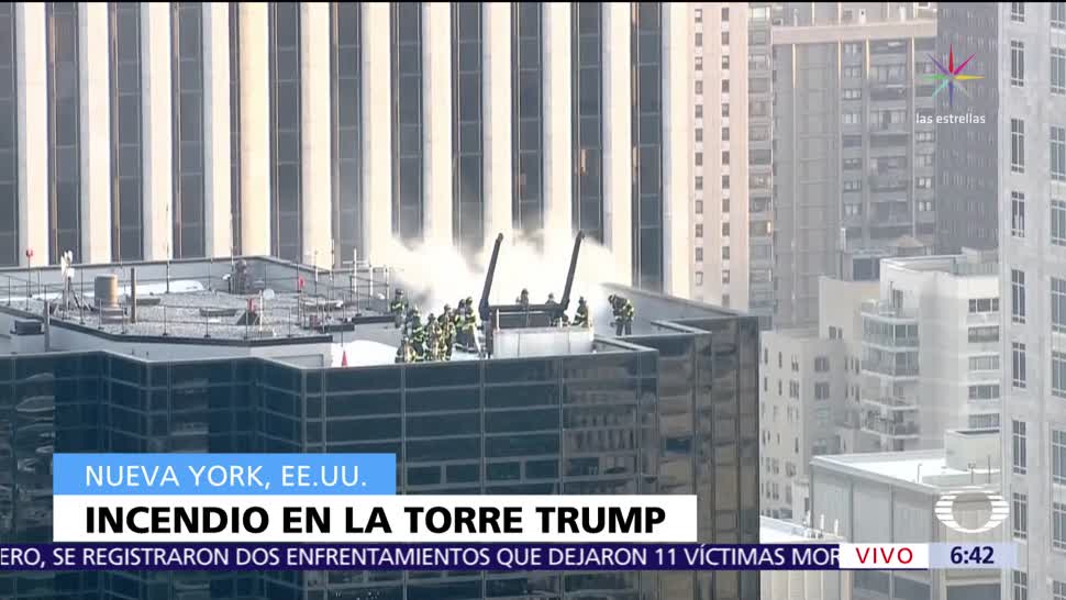 Controlan incendio en la Torre Trump de Nueva York