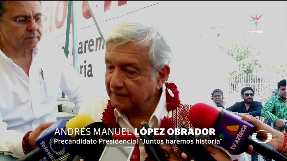 AMLO critica a Meade, en Veracruz