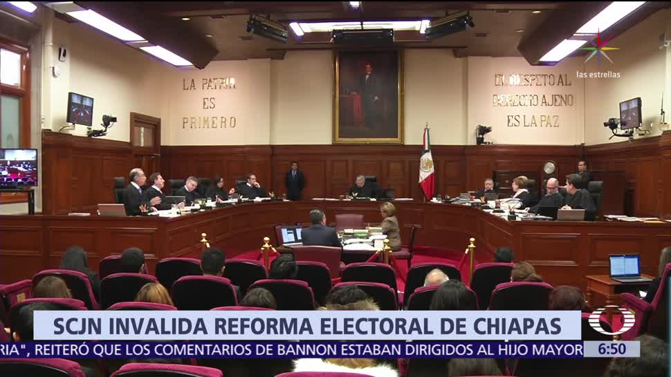 SCJN declara inválidas las modificaciones a la ley electoral de Chiapas