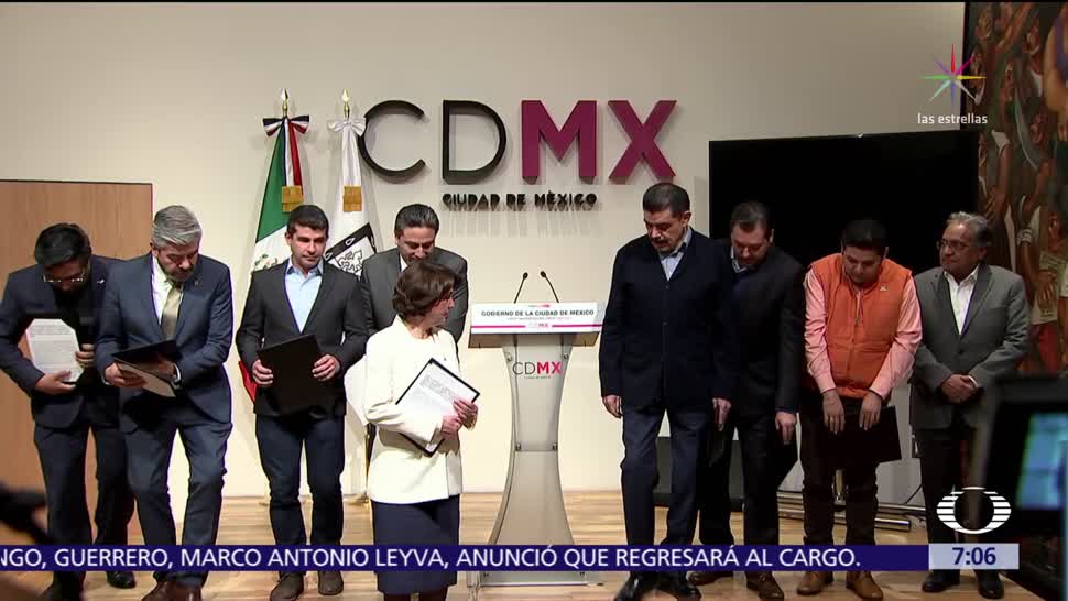 7 partidos políticos firman 'Pacto de Civilidad' en la CDMX