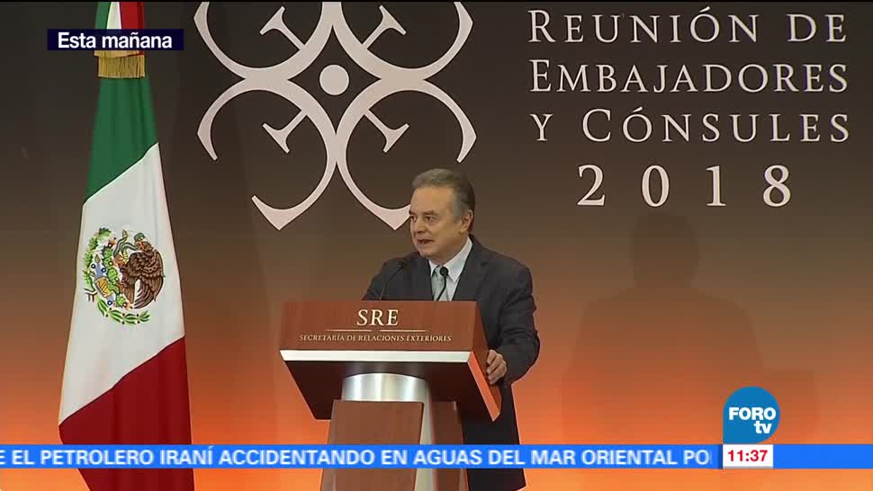 Ildefonso Guajardo, secretario de Economía, participa en la reunión de embajadores y cónsules 2018
