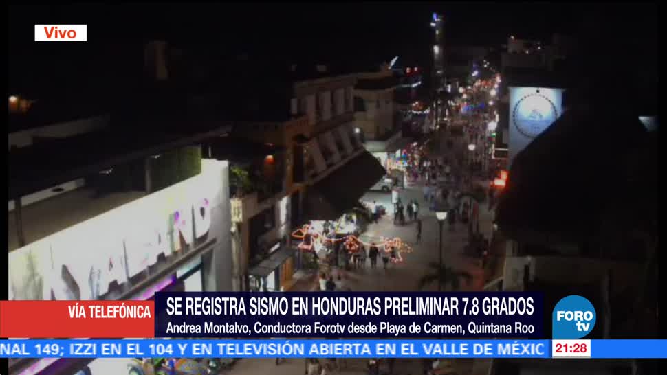 Sismo en Honduras se logra percibir en zona sur de México