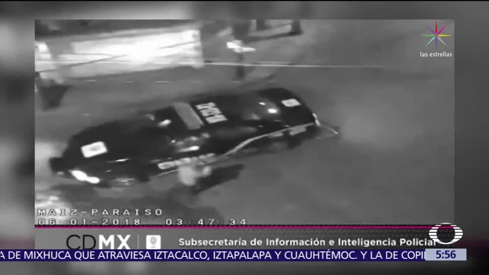 Robo de taxi en Iztapalapa origina persecución policíaca
