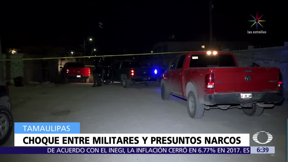 Soldados se enfrentan con presuntos criminales en Díaz Ordaz, Tamaulipas
