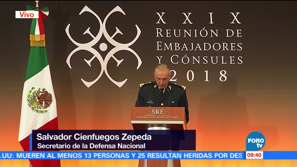 Salvador Cienfuegos participa en la XXIX Reunión de Embajadores y Cónsules