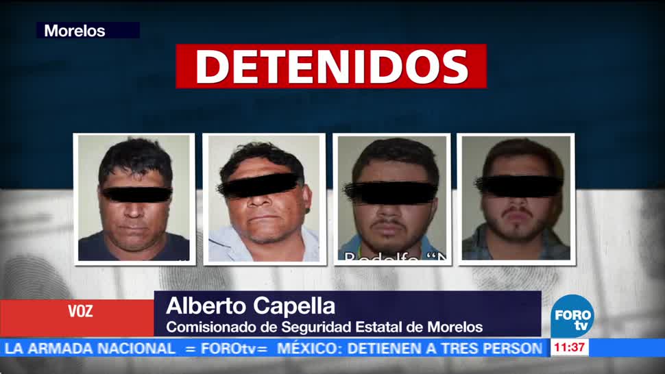 Identifican a presuntos atacantes de cuatro personas en Morelos
