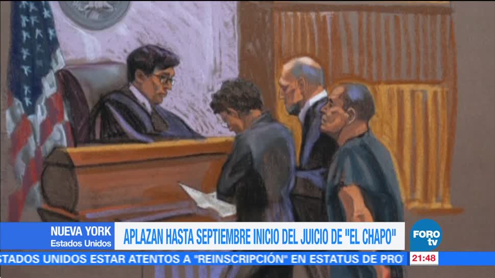 Aplazan hasta septiembre inicio del juicio de ‘El Chapo’ Guzmán
