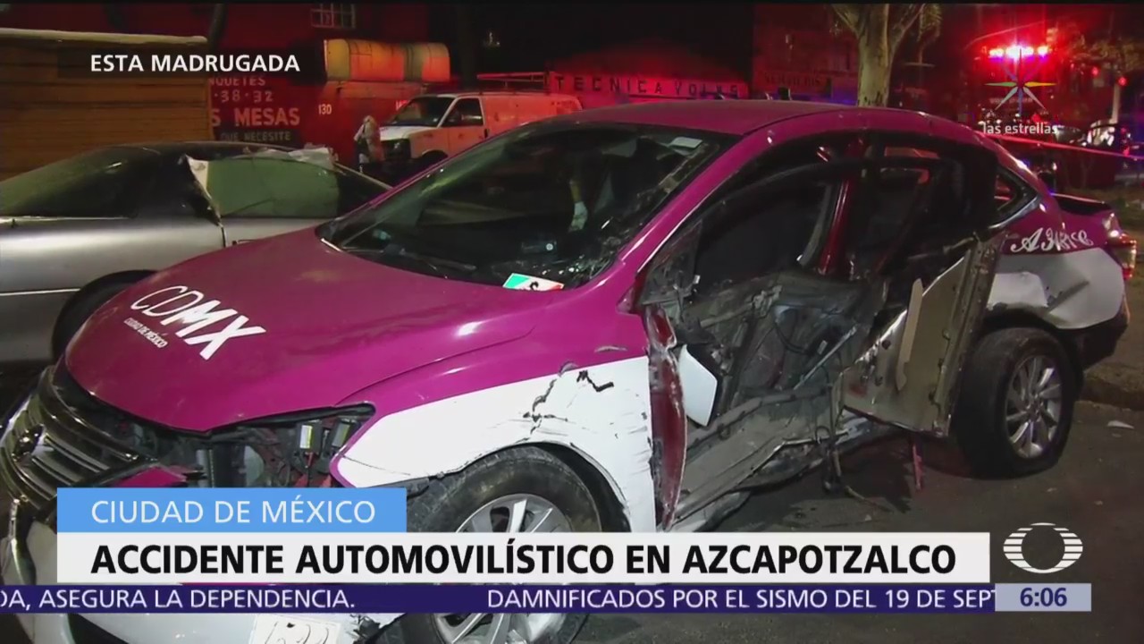 Accidente en Azcapotzalco deja un muerto y dos lesionados