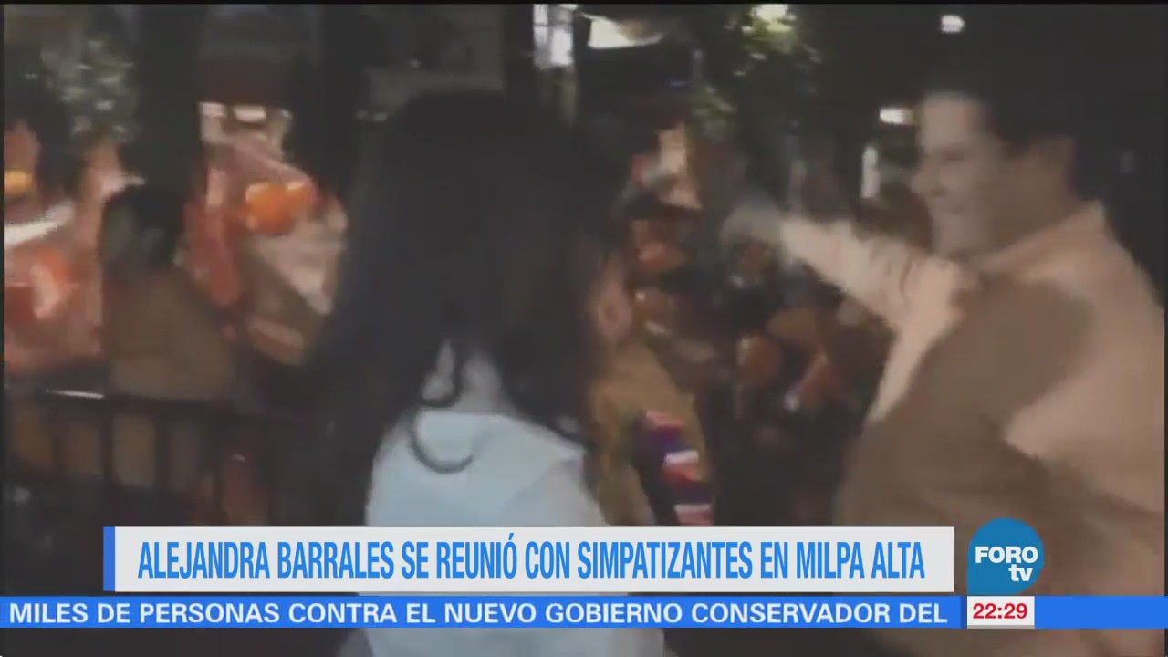Alejandra Barrales Reunió Simpatizantes Milpa Alta