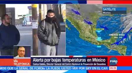 Alerta Bajas Temperaturas México Centro Nacional De Prevención De Desastres (Cenapred) Carlos Valdés