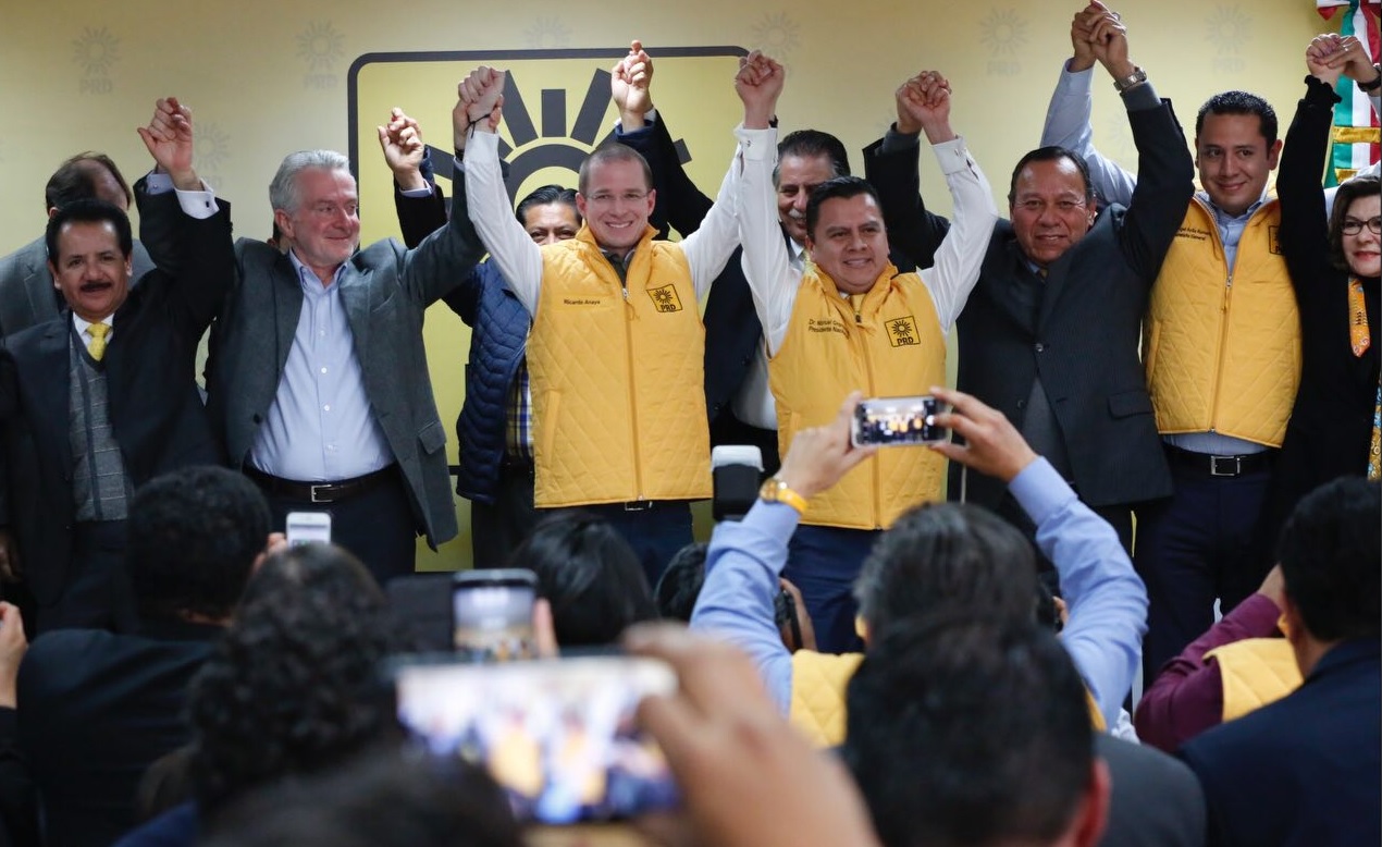 Autoritarismo del PRI provocó coalición del PRD y PAN: Anaya