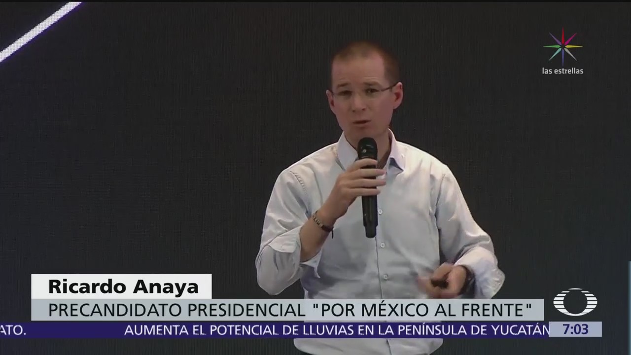 Anaya reconoce fallas de los gobiernos de Vicente Fox y Felipe Calderón