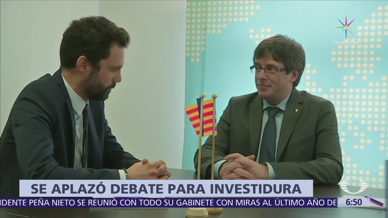 Aplazan debate para la investidura del nuevo presidente de Cataluña