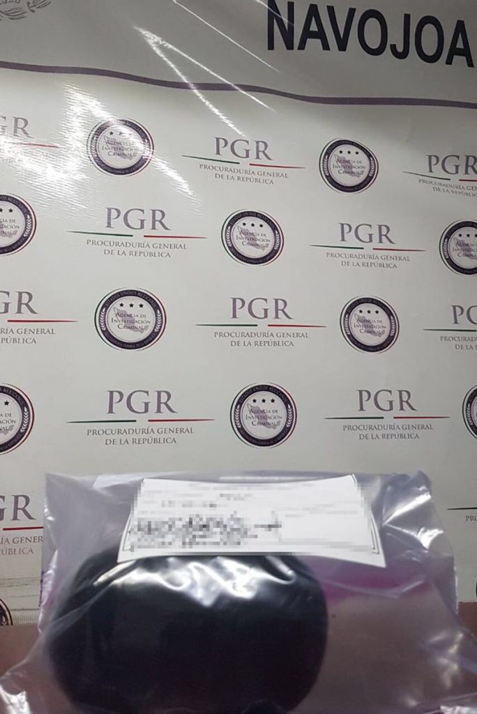 Asegura PGR un kilo de heroína en autobús de pasajeros en Huatabampo