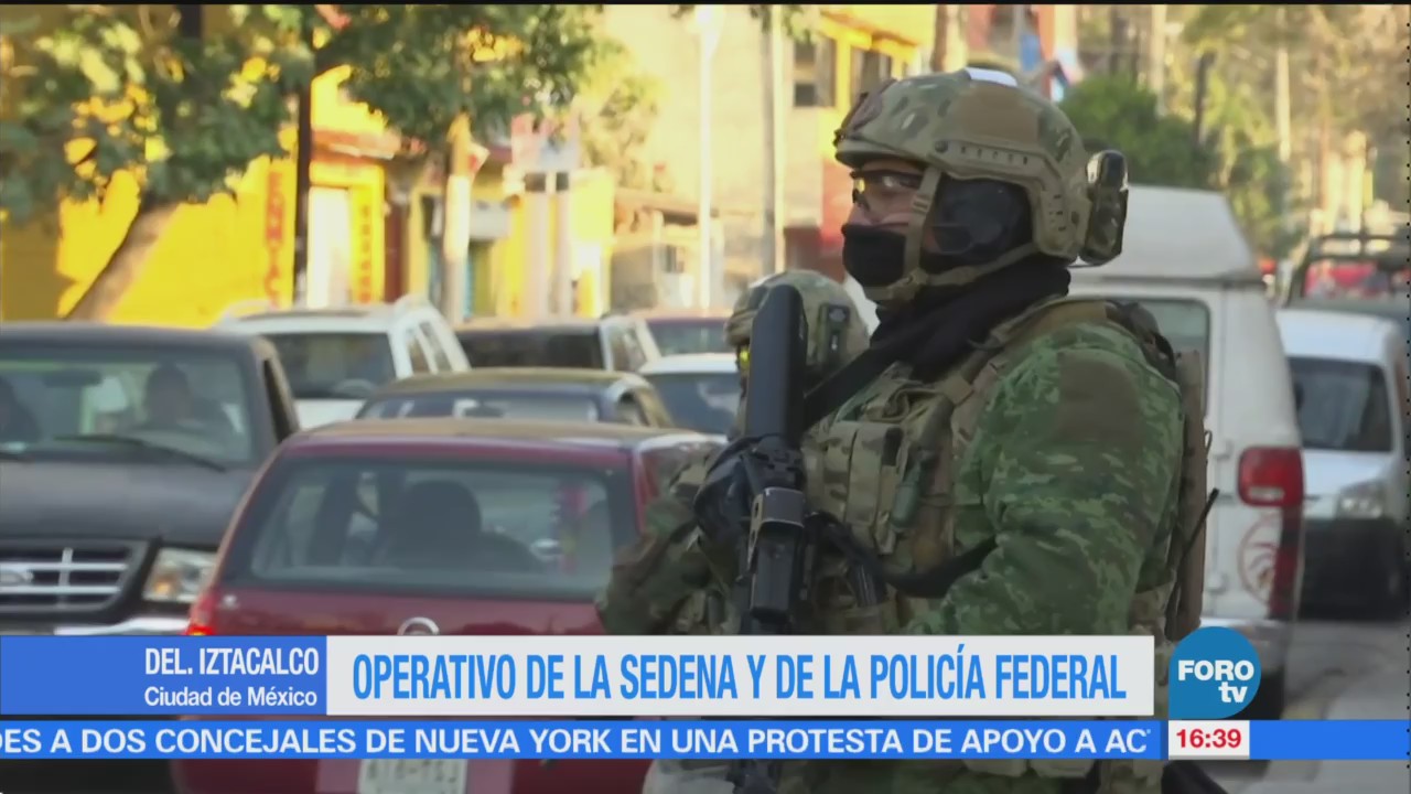 Así fue el operativo de la Sedena y la Policía Federal en Iztacalco
