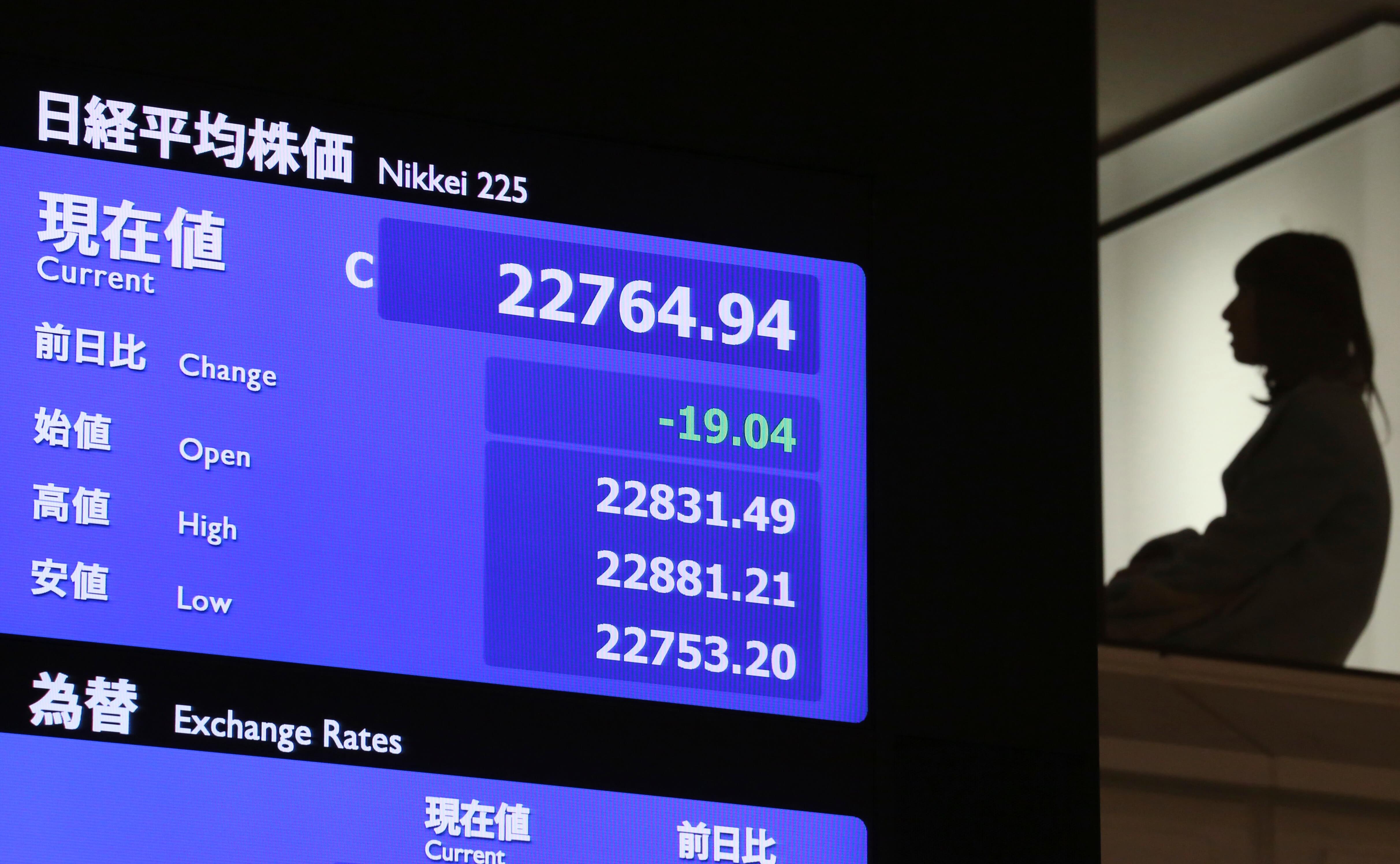 Bolsa de Tokio baja por tercera jornada, por firmeza del yen