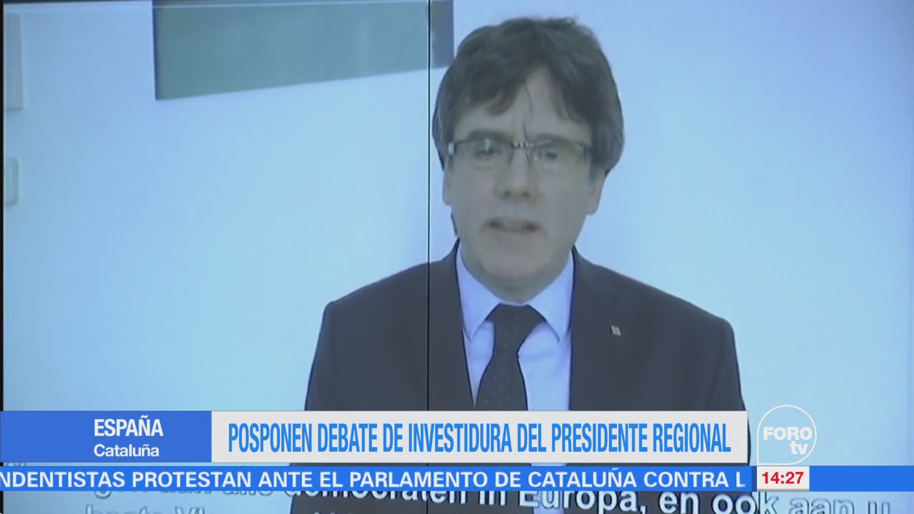 Carles Puigdemont emite un mensaje después del aplazamiento de su investidura