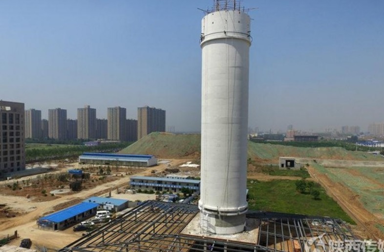China construye purificador 100 metros reducir contaminación