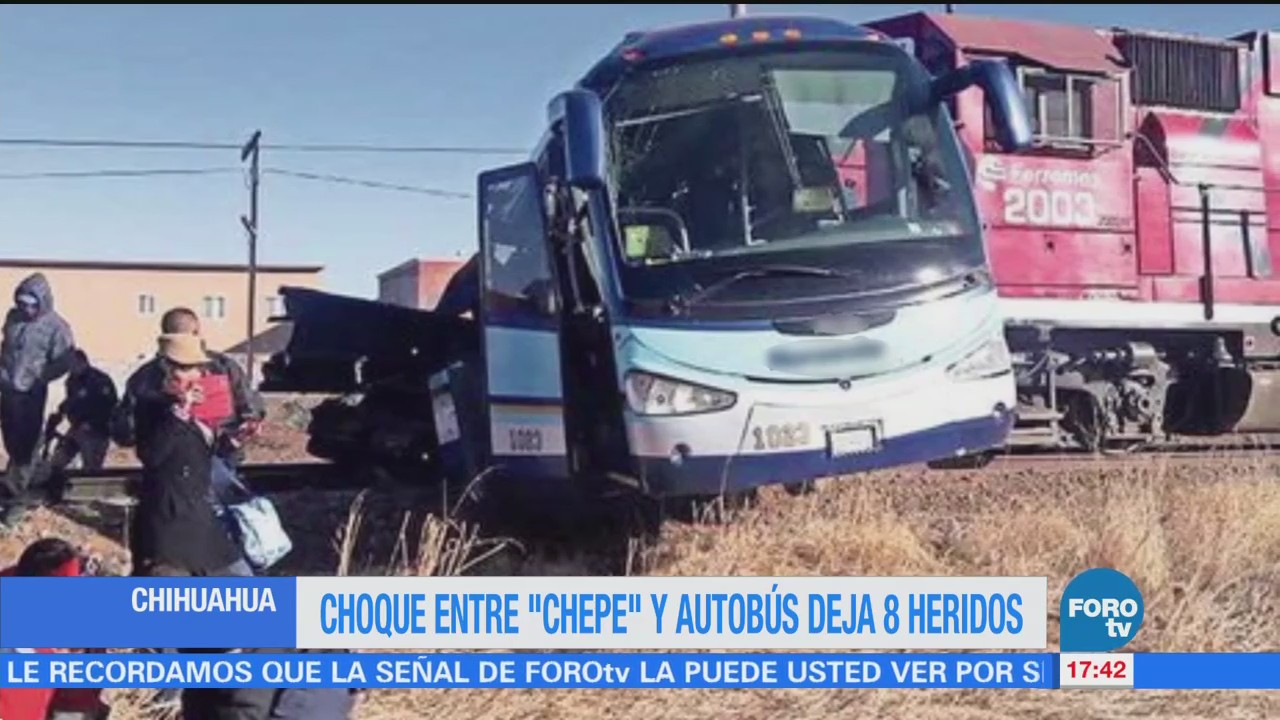Choque Entre Chepe Autobús 8 Heridos Chihuahua