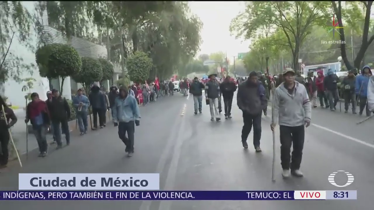 Cierran carriles centrales de Reforma, CDMX, por presencia de manifestantes