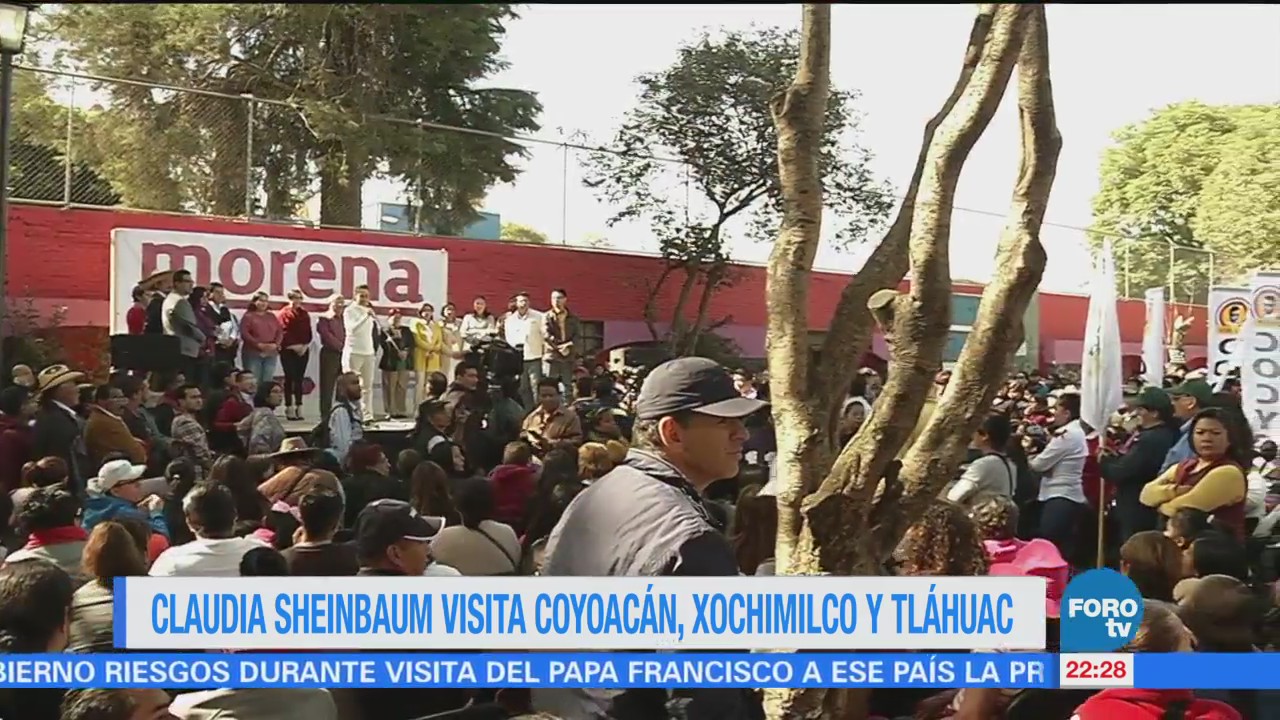 Claudia Sheinbaum Visita Coyoacán Xochimilco Tláhuac