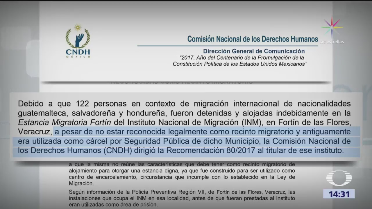 Cndh Instituto Nacional Migración Violó Derechos Migrantes