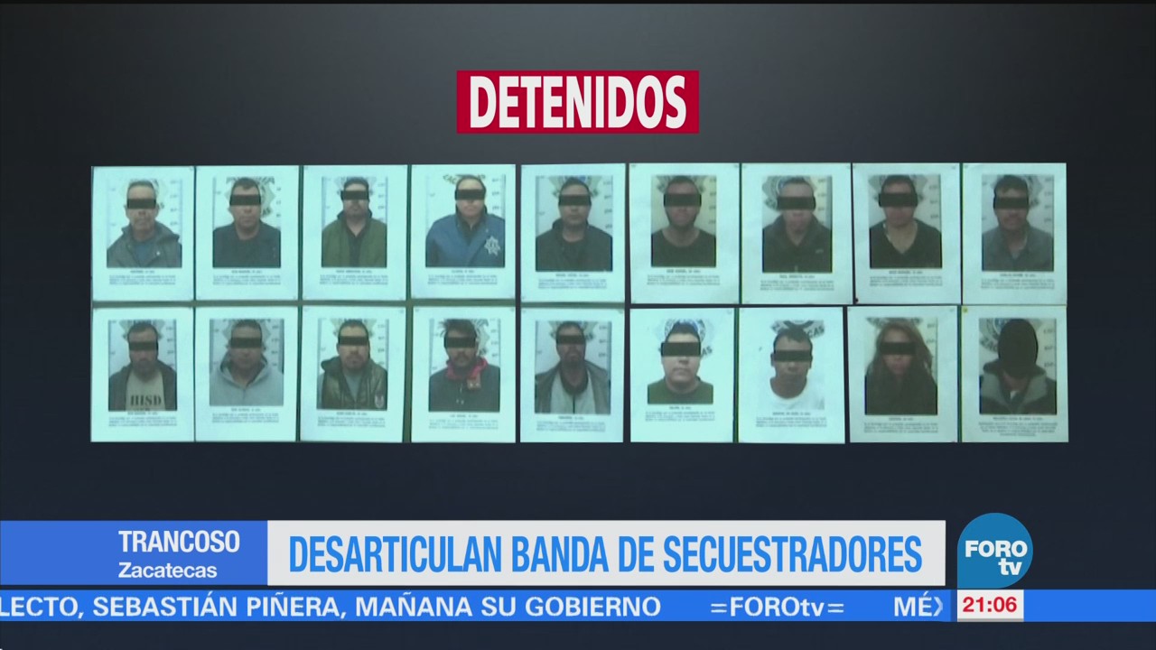 Desarticulan Banda Secuestradores Zacatecas