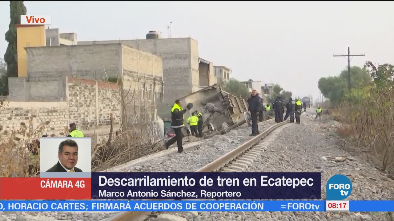 Descarrilamiento de tren en Ecatepec deja cinco muertos