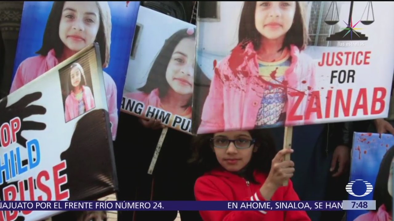 Detienen en Pakistán al asesino de Zainab, una niña de 7 años