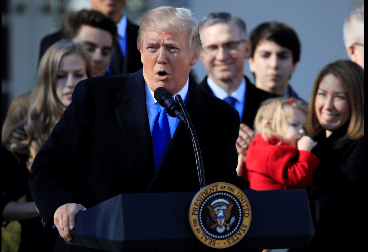 Donald Trump da un discurso a favor de la vida, en Washington. (AP) 