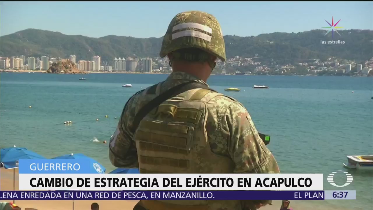 Ejército reforzará seguridad en la zona hotelera de Acapulco