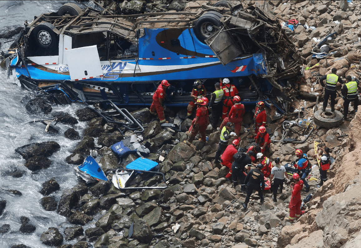 El accidente en Perú dejó más de 50 muertos. (AP)