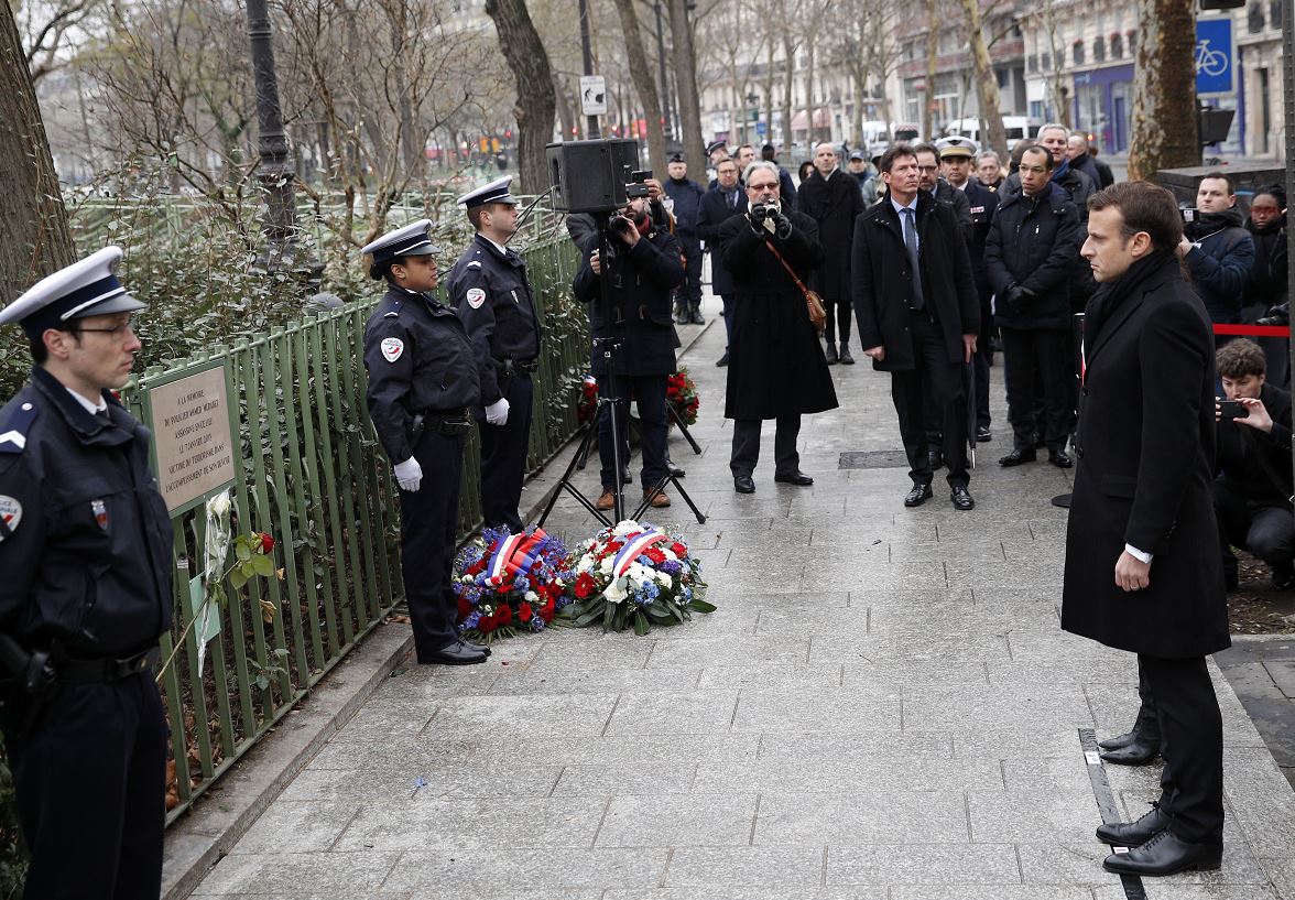 Macron conmemora 3 años de atentados contra 'Charlie Hebdo' y supermercado judío