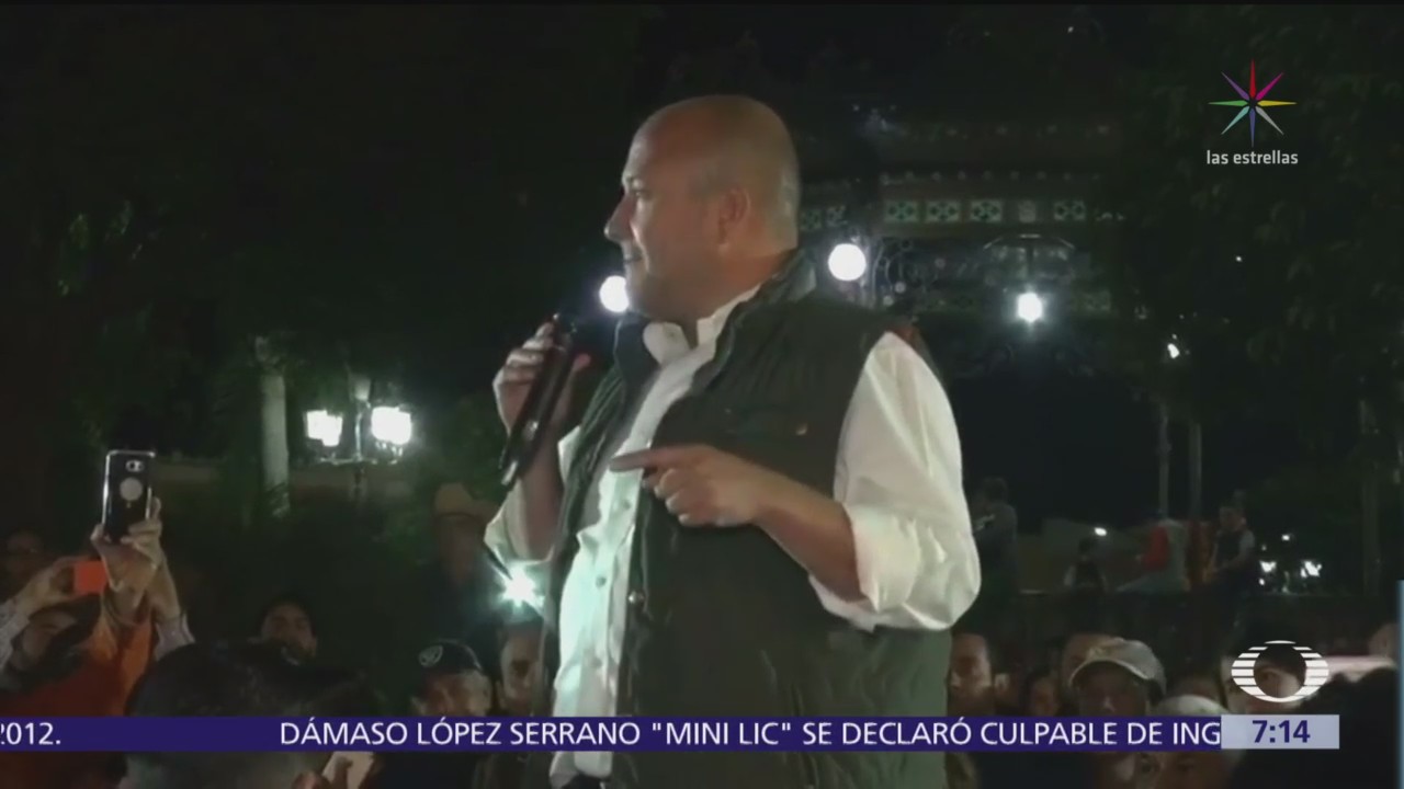 Enrique Alfaro, precandidato de MC en Jalisco, denuncia intimidación de policías estatales