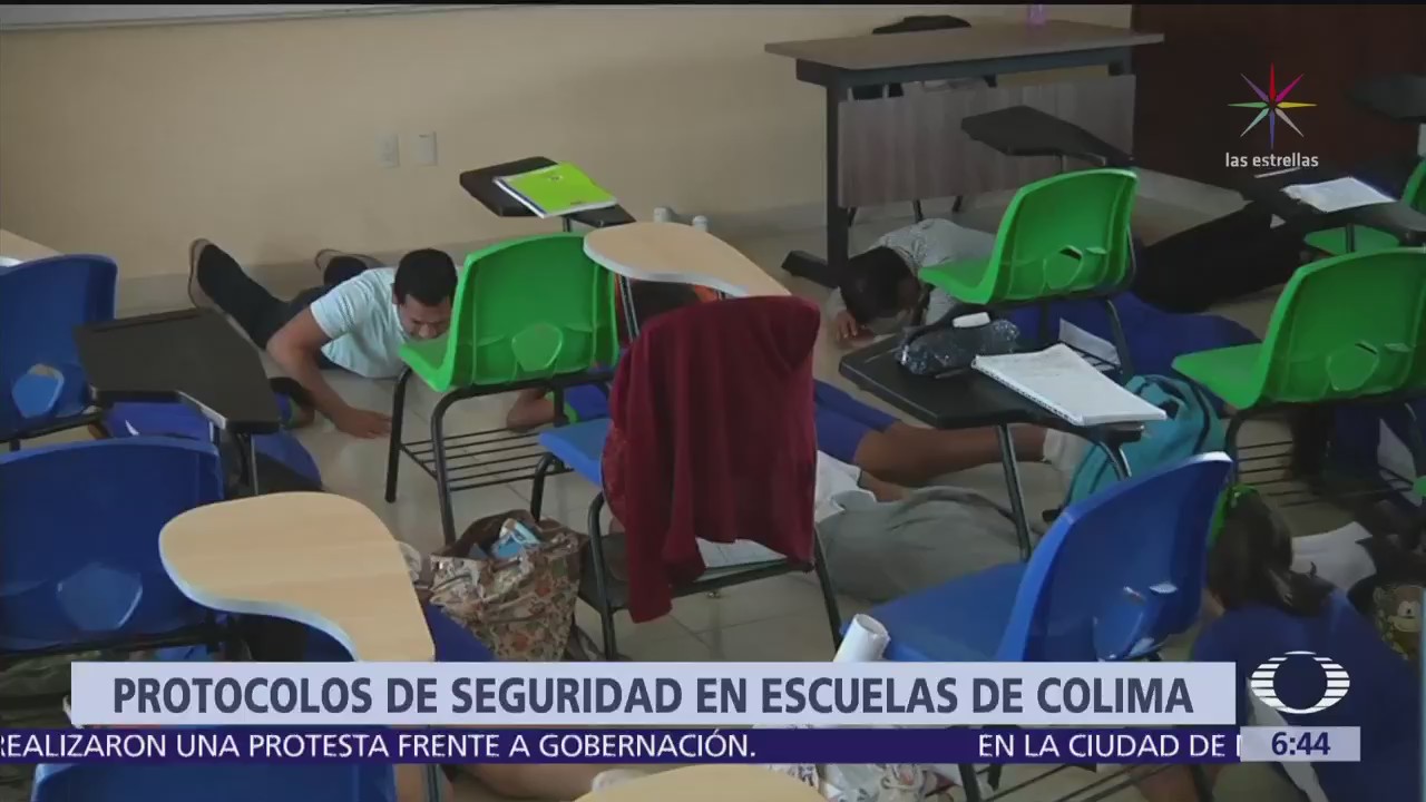 Escuelas de Colima activan protocolos de seguridad ante tiroteos