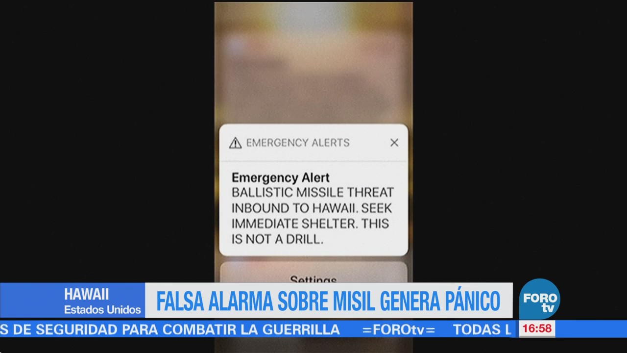 Falsa alerta de misil balístico a Hawái causa pánico en residentes